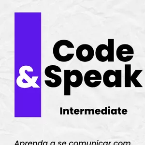 Imagem de capa para o Ebook Code Speak Intermediate Inglês Técnico para Desenvolvedores