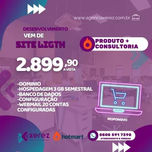 Imagem de capa para o Serviço online Desenvolvimento Site Ligth