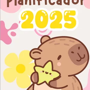Imagen de portada para Ebook PLANIFICADOR Mensual Capibara imprimible PDF