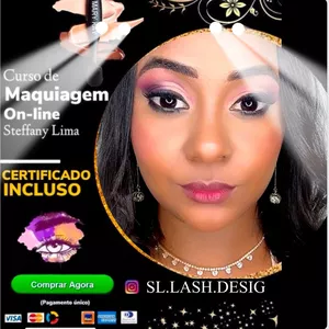 Imagem de capa para o Curso online CURSO DE MAQUIAGEM COM STEFFANY LIMA