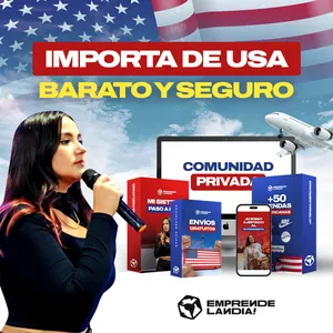 Imagen de portada para Curso online 🔥IMPORTA DESDE USA BARATO Y SEGURO🔥  SIN TENER QUE VIAJAR A USA