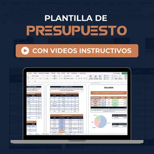 Imagen de portada para Curso online Guía definitiva para organizar tus finanzas, con plantilla de presupuesto y videos explicativos.