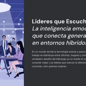 Imagen de portada para Ebook Líderes que Escuchan: La inteligencia emocional que conecta generaciones en entornos híbridos