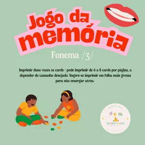 Imagem de capa para o Ebook Jogo da memória do fonema /j/