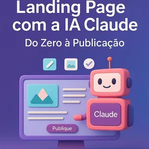 Imagem de capa para o Ebook Crie sua Landing Page com IA Claude do Zero a Publicação