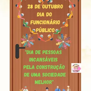 Imagem de capa para o Ebook 🟣Painel de porta dia do funcionário publico 