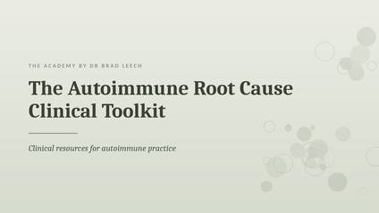 Product image for The Autoimmune Root Cause Clinical Toolkit