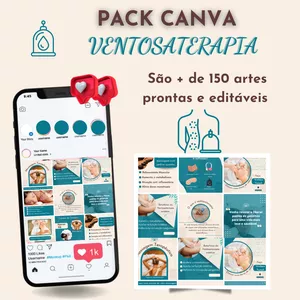 Imagem do curso Pack Canva Ventosaterapia 