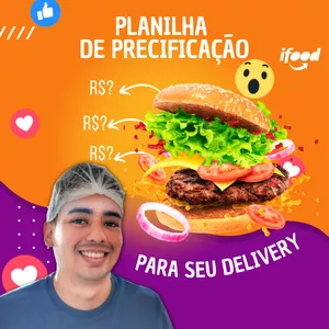 Imagem de capa para o Ebook Planilha de Precificação para Delivery de Sucesso
