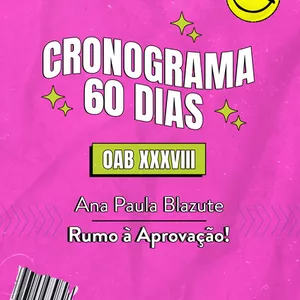 Imagem de capa para o Curso online Cronograma OAB XXXVIII - 60 Dias