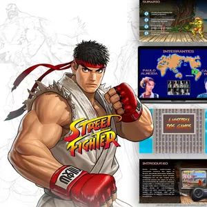 Imagem de capa para o Curso online Street Fighter - Template de PowerPoint