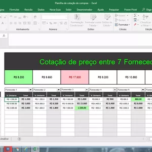 Imagem de capa para o Ebook Planilha de cotação de preços para compras