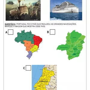 Imagem de capa para o Ebook Atividade Adaptada de História- As grandes navegações