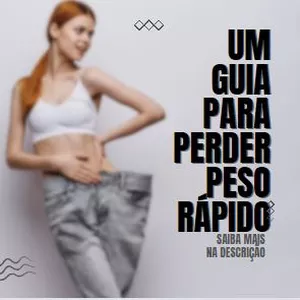 Imagem de capa para o Ebook Um guia para emagrecer muito rápido.