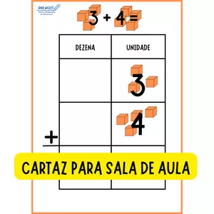 Imagem de capa para o Ebook CARTAZ PARA SALA DE AULA- QUADRO VALOR DE LUGAR