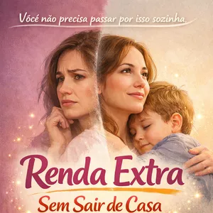 Imagem de capa para o Ebook Renda Extra para Mães Solteiras Sem Sair de Casa