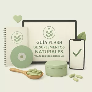 Imagen de portada para Ebook "Guía Flash de Suplementos Naturales para tu Equilibrio Hormonal"
