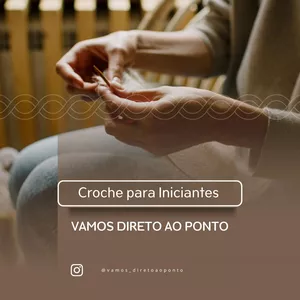 Imagem de capa para o Ebook Vamos Direto ao Ponto-Croche Para Iniciantes