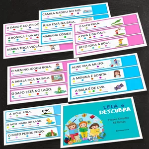 Imagem de capa para o Ebook LEIA E DESCUBRA Frases Simples