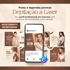 Imagem do curso CANVA PACK DEPILAÇÃO A LASER