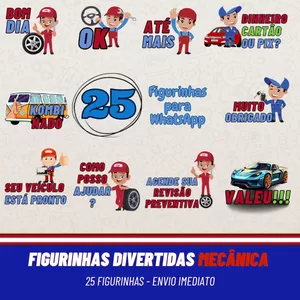 Imagem de capa para o Curso online Figurinhas Divertidas WhatsApp para Mecanica
