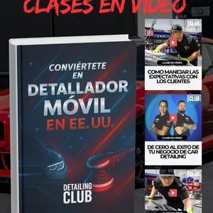 Imagen de portada para Curso online Conviertete en detallador movil en USA "EBOOK" - Guia para empezar tu negocio movil de car detailing en Estados Unidos