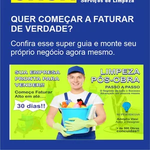 Imagem de capa para o Curso online Guia de Sucesso para empresa de Limpeza pós Obra e Conservação
