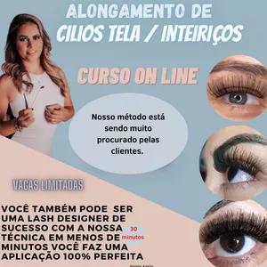 Imagem do curso Alongamento de Cílios Tela / Inteiriços