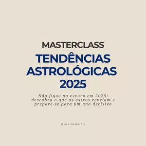 Imagem de capa para o Curso online Masterclass Tendências Astrológicas 2025