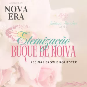 Imagem de capa para o Curso online Eternização de Buquê de Noiva / Resina Epóxi e Poliéster