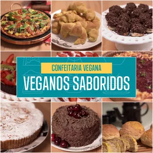 Imagem principal do produto Confeitaria Vegana - Veganos Saboridos - Curso Completo