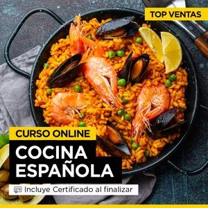 Imagen de portada para Curso online Curso Cocina Española Online 
