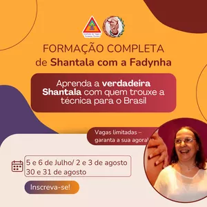 Imagem de capa para o Curso online Formação Completa em Shantala com Fadynha- T3