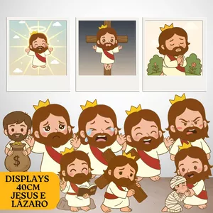 Imagem do curso 11 Displays Jesus e  Lázaro  RECANTO DO SABER INFANTIL