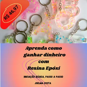 Imagem de capa para o Ebook Aprenda como ganhar dinheiro com Resina Epóxi