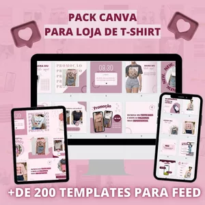 Imagem do curso PACK CANVA PARA T-SHIRT