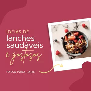 Imagem de capa para o Ebook 7 DICAS DE LANCHE SAUDAVEL
