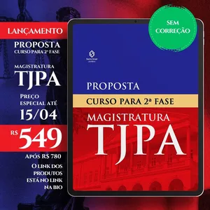 Imagem do curso TJPA | 2ª fase SEM CORREÇÃO