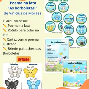 Imagem de capa para o Curso online Kit Literário: “As Borboletas” na Lata – História + Cartaz + Palitoches