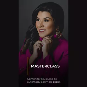 Imagem de capa para o Curso online Masterclass: Meu Curso de Automaquiagem
