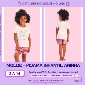 Imagem de capa para o Curso online MOLDE PIJAMA INFANTIL ANINHA