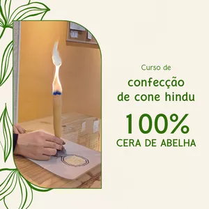 Imagem do curso Confecção de Cone Hindu 100% cera de abelha
