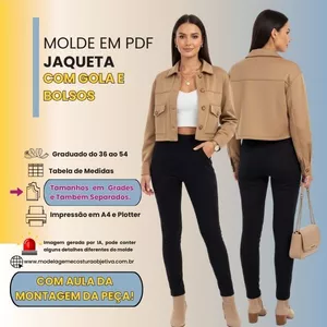 Imagem de capa para o Curso online MOLDE EM PDF - JAQUETA COM GOLA E BOLSOS (com vídeo da montagem da peça)