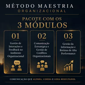 Imagem do curso MÉTODO MASTRIA ORGANIZACIONAL | Comunicação como estratégia. Performance como consequência.