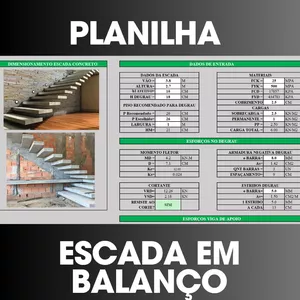 Imagem de capa para o Ebook Planilha Escada Em BALANÇO
