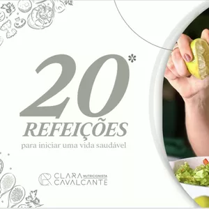 Imagem de capa para o Ebook 20 refeições para iniciar uma vida saudável 