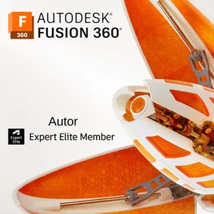 Imagem de capa para o Curso online Autodesk Fusion 360 com o Professor Secco