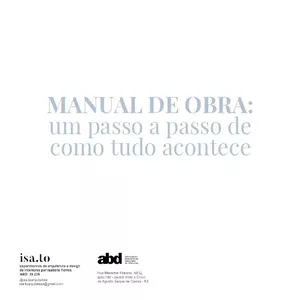 Imagem de capa para o Ebook Manual de Obra: um passo a passo de como tudo acontece