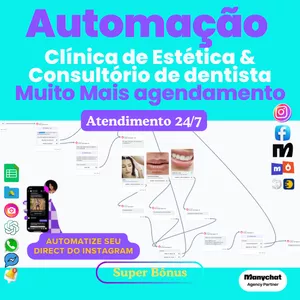 Fluxo Automação Manychat- Clínica de estética- Dentista
