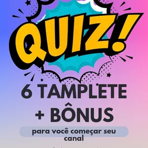 Imagem de capa para o Ebook TAMPLATE DE VÍDEOS QUIZ 